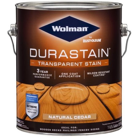 WOLMAN RainCoat Transparent Gloss Natural Cedar WaterBased Acrylic Copolymer One Coat Stain 1 gal 288337